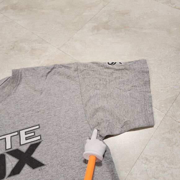 VTG 90s Y2K NIKE White Sox Mens L Large Center Swoosh Check MLB Baseball T Shirt - Picture 11 of 15